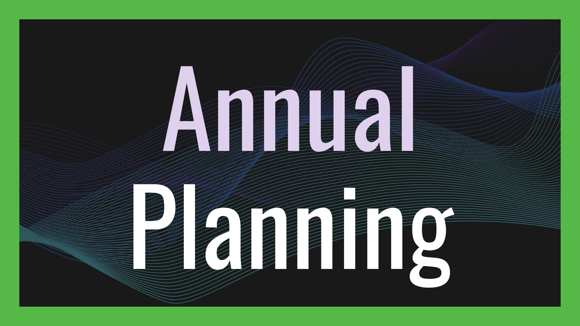 Annual Planning for VCs
