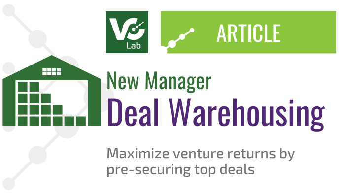 Venture Capital deal warehousing