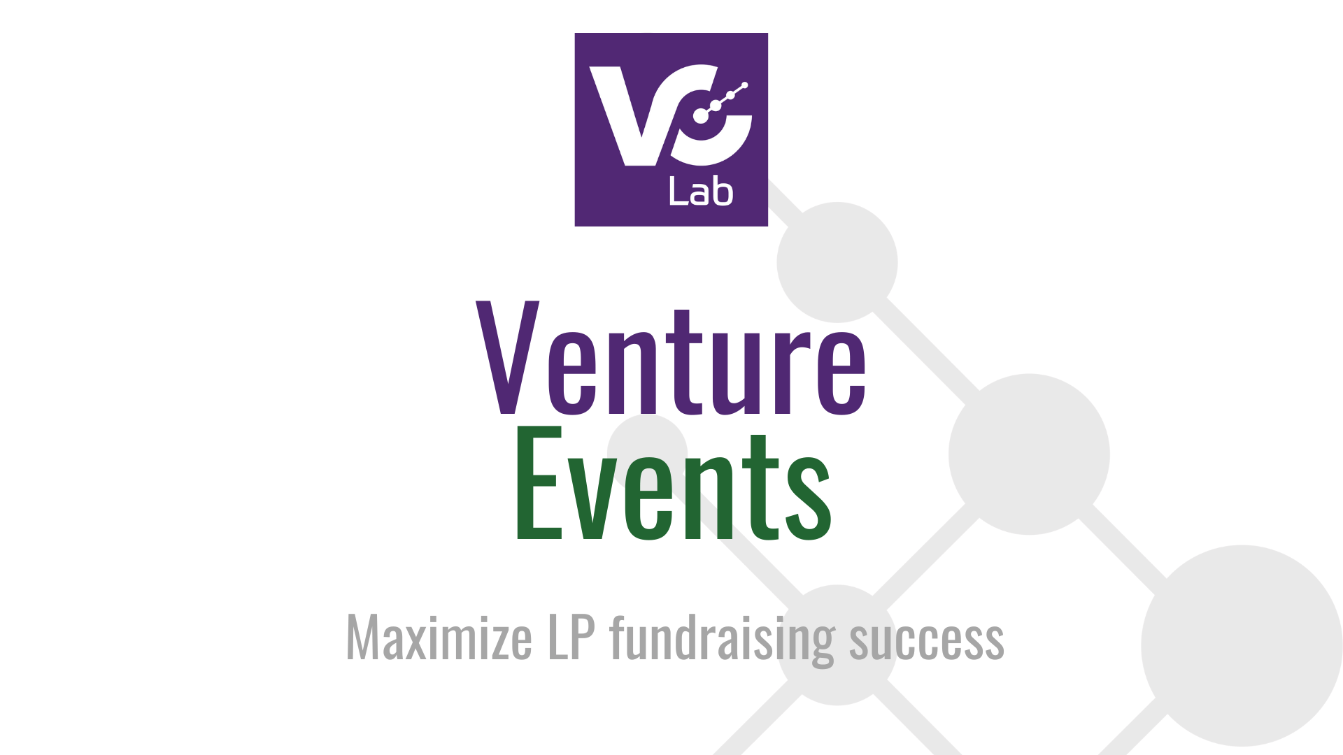 Venture Event Strategy