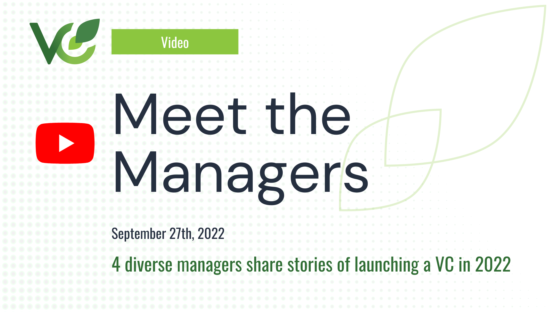 Meet the Managers August 3rd 2022