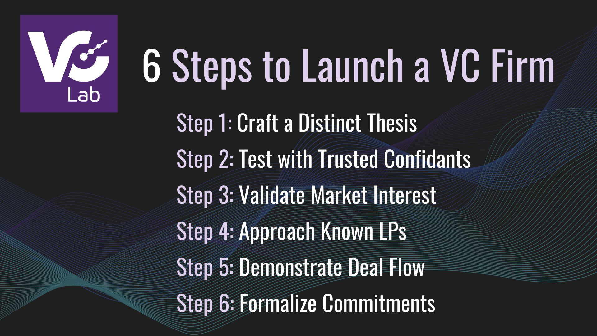 How to Launch a VC Firm?